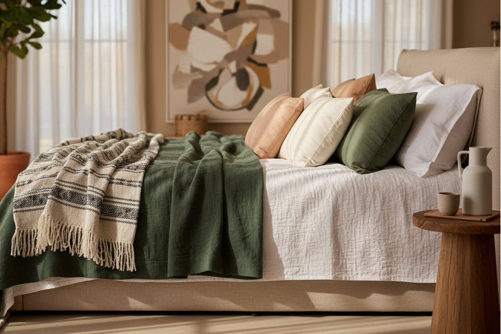 Luxury organic bedding hero image